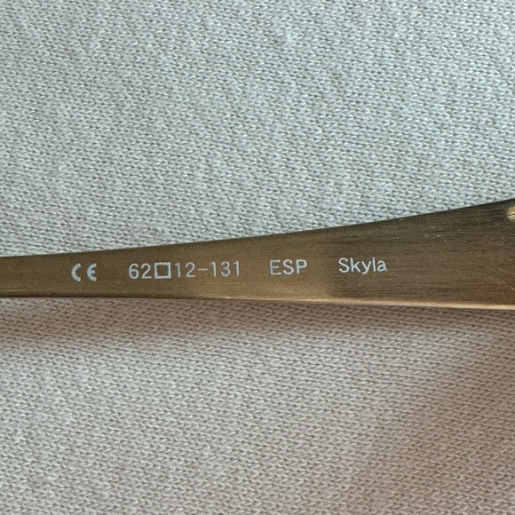 OLIVER PEOPLES TWENTY YEARS ESP Skyla Brown & Gold Women's Sunglasses 62-12-131 - Picture 8 of 11